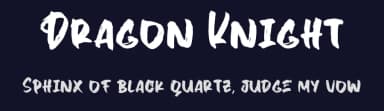 Dragon Knight by StringLabs Creative Studio — Script Handwritten Font — thumbnail 2