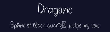 Dragonic by Invitara — Script Handwritten Font — thumbnail 2