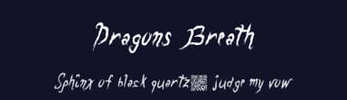Dragons Breath by Xerographer Fonts — Script Handwritten Font — thumbnail 2