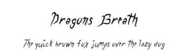 Dragons Breath by Xerographer Fonts — Script Handwritten Font — thumbnail 1