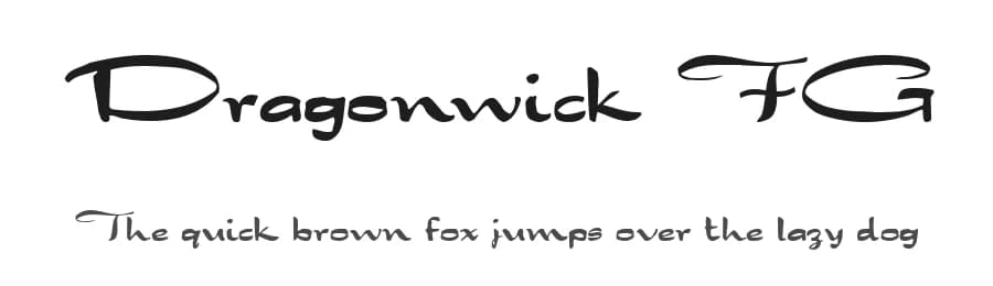 Dragonwick FG by FontGrube AH — Script Handwritten Font — preview 1