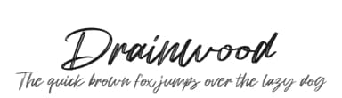 Drainwood by Fontherapy — Script Handwritten Font — thumbnail 1