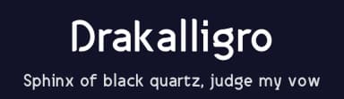 Drakalligro by G3Typefaces — Sans Serif Font — thumbnail 2