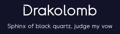 Drakolomb by G3Typefaces — Sans Serif Font — thumbnail 2