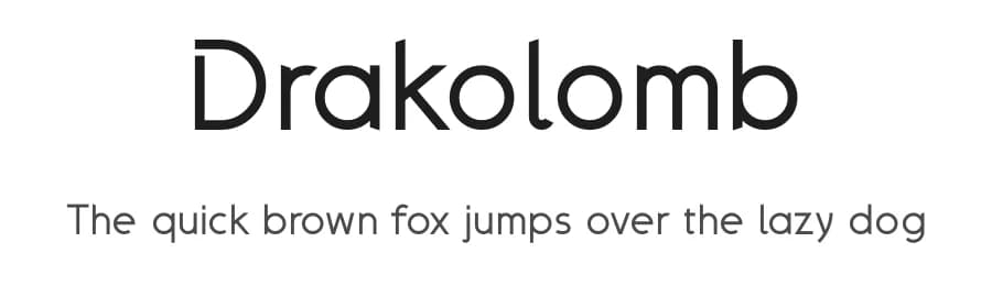 Drakolomb by G3Typefaces — Sans Serif Font