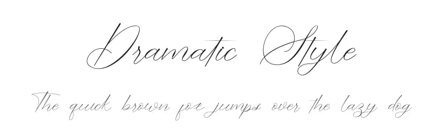 Dramatic Style by JunCreative — Script Handwritten Font
