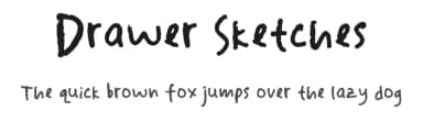 Drawer Sketches by hati — Script Handwritten Font — thumbnail 1