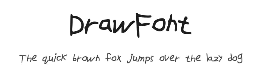 DrawFont by Any Animations — Script Handwritten Font