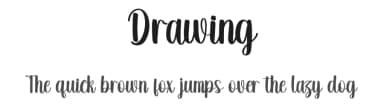 Drawing by creatype designer — Script Handwritten Font — thumbnail 1