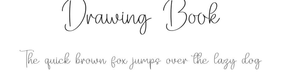 Drawing Book by Nirmala Creative — Script Handwritten Font