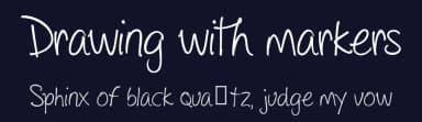 Drawing with markers by Emily Spadoni — Script Handwritten Font — thumbnail 2