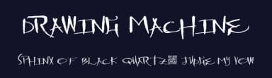 Drawing Machine by Xerographer Fonts — Script Handwritten Font — thumbnail 2