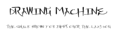 Drawing Machine by Xerographer Fonts — Script Handwritten Font — thumbnail 1