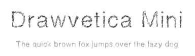 Drawvetica Mini by Alexander Kaiser — Script Handwritten Font — thumbnail 1