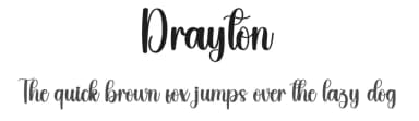 Drayton by Scratchones — Script Handwritten Font — thumbnail 1