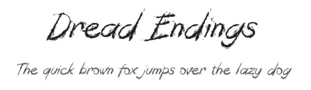 Dread Endings by Hurufraktur — Script Handwritten Font