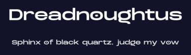 Dreadnoughtus by Harmnessless Type — Sans Serif Font — thumbnail 2