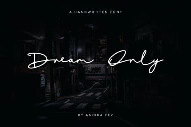 Dream Only Font by andikafez — Script Handwritten Font — thumbnail 1