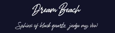 Dream Beach by Typia Nesia — Script Handwritten Font — thumbnail 2