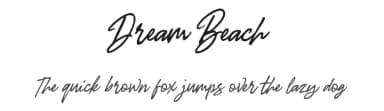 Dream Beach by Typia Nesia — Script Handwritten Font — thumbnail 1