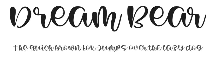 Dream Bear by Afika Studio — Script Handwritten Font