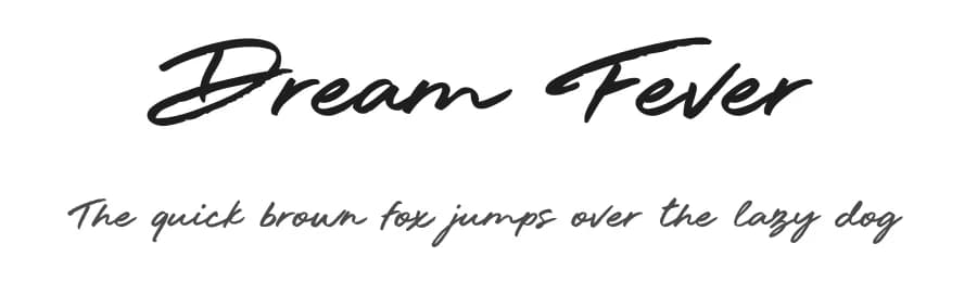 Dream Fever by BLKBK Fonts — Script Handwritten Font