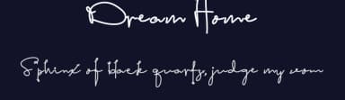 Dream Home by Id: #1146462 — Script Handwritten Font — thumbnail 2