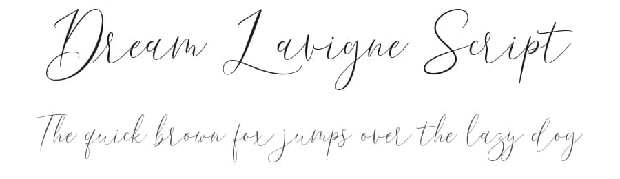 Dream Lavigne Script by Sizimon.id — Script Handwritten Font