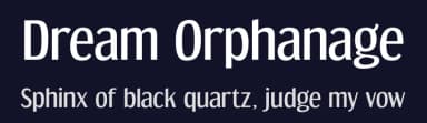 Dream Orphanage by Typodermic Fonts — Sans Serif Font — thumbnail 2