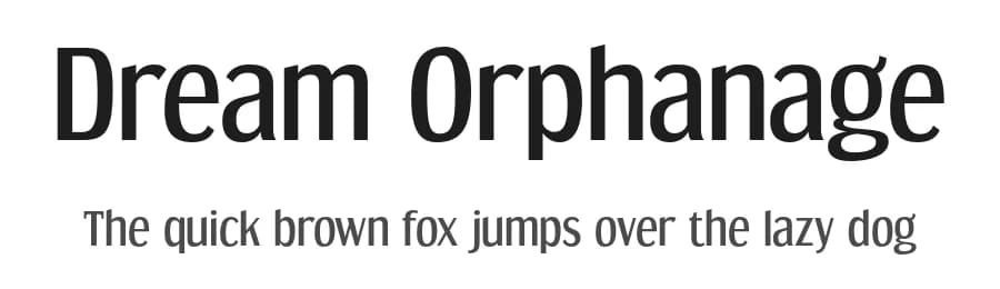 Dream Orphanage by Typodermic Fonts — Sans Serif Font