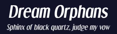 Dream Orphans by Typodermic Fonts — Sans Serif Font — thumbnail 2