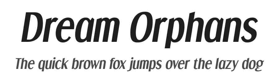Dream Orphans by Typodermic Fonts — Sans Serif Font