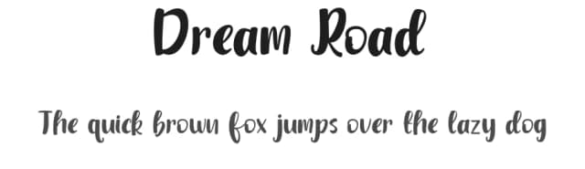 Dream Road by Rvandtype — Script Handwritten Font