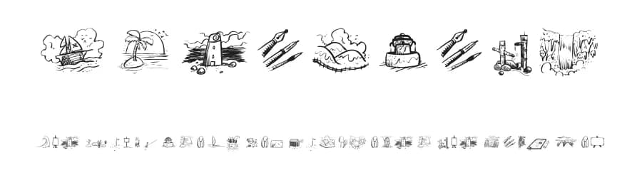 Dreambats by dcoxy - Greg Medina — Dingbats Font