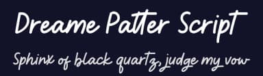 Dreame Patter Script by Viswell Studio — Script Handwritten Font — thumbnail 2