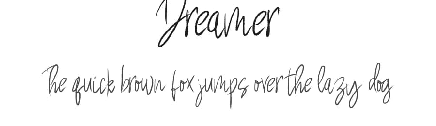 Dreamer by Analogous Studio — Script Handwritten Font