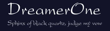 DreamerOne by Varian's Dreamfonts — Script Handwritten Font — thumbnail 2