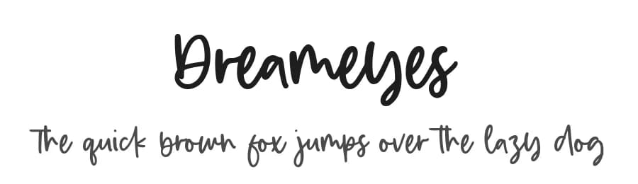 Dreameyes by Balpirick Studio — Script Handwritten Font