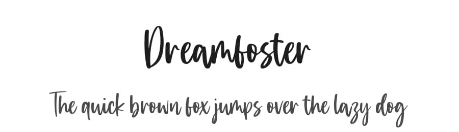 Dreamfoster by Balpirick Studio — Script Handwritten Font