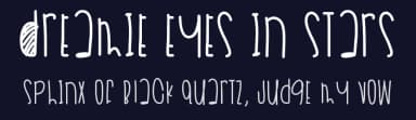 Dreamie Eyes In Stars by Des Gomez — Script Handwritten Font — thumbnail 2