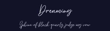 Dreaming by AminMario — Script Handwritten Font — thumbnail 2