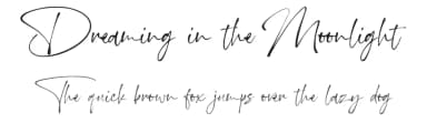 Dreaming in the Moonlight by Cat.B — Script Handwritten Font — thumbnail 1
