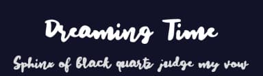 Dreaming Time by Lettersiro Studio — Script Handwritten Font — thumbnail 2