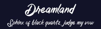 Dreamland by Ianmikraz — Script Handwritten Font — thumbnail 2