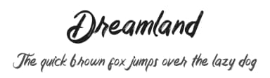 Dreamland by Ianmikraz — Script Handwritten Font — thumbnail 1