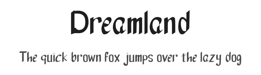 Dreamland by wonoayu79 — Script Handwritten Font