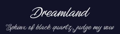 Dreamland by 7NTypes — Script Handwritten Font — thumbnail 2