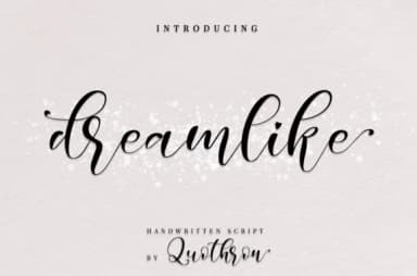 Dreamlike Script Font by it_was_a_good_day — Script Handwritten Font — thumbnail 1