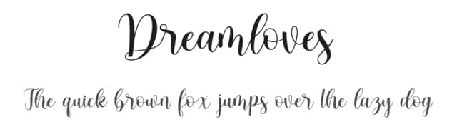 Dreamloves by Vz Type — Script Handwritten Font