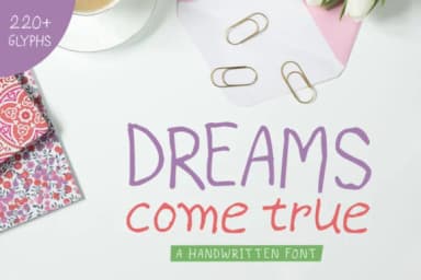 Dreams Come True Font by Shattered Notion — Script Handwritten Font — thumbnail 1